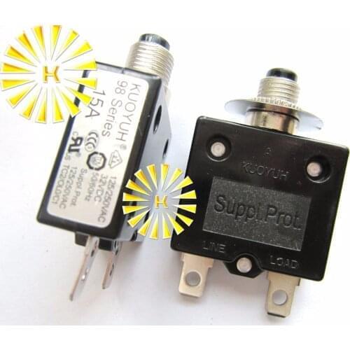 10PCS x 98 Series 7A 10A 15A 20A 25A 30A 40A 50A Circuit Breaker Overload Switch Over Current Protector For 100% Original KUOYUH