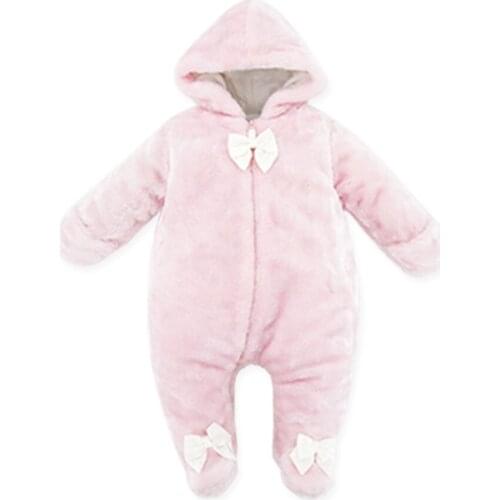 2021 Winter Baby Girls Romper Cottons Baby Girl Clothes Baby Warm Thick Newborn Baby Jumpsuit Christmas Infant Boy Coveralls Kid