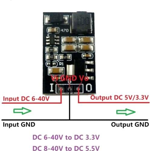 5W DC-DC Buck Converter Low Noise DO Linear Regulators DC 6-40V to 3.3V 5V Step Down Power Module replace AMS1117 LM317 7805