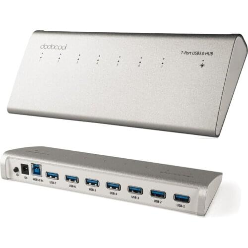 7-Port USB 3.0 HUB charger hubs for Mac Macbook Air Pro Superspeed 5Gbps External AC Adapter desktop laptop pc