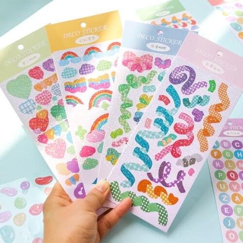 8packs/LOT miaomiao Rainbow House series stationery sticker creative decoration DIY adhesive cute lovely PVC sticker