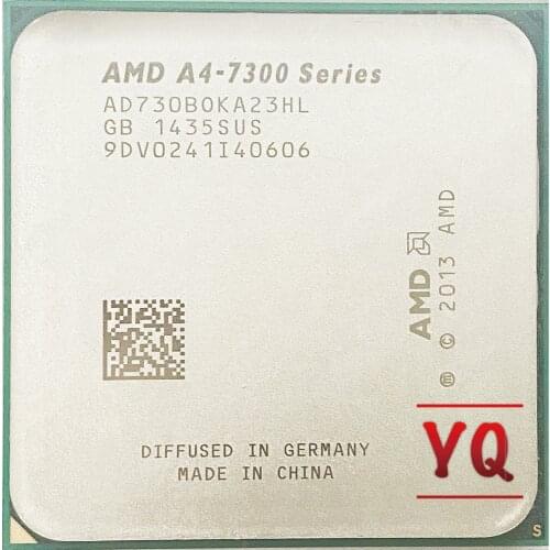 AMD A4-Series A4-7300 A4 7300 A4 7300B 3.8 GHz Dual-Core CPU Processor AD7300OKA23HL /AD730BOKA23HL Socket FM2