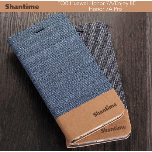 Book Case For Huawei Honor 7A Pro Flip Case Pu Leather Case Soft Tpu Silicone Back Cover For Huawei Honor 7A Business Phone Case