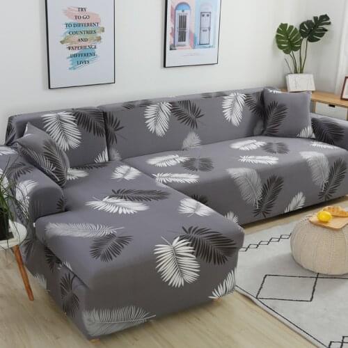 Floral Corner Sofa Cover for Living Room Furniture Protective Cover Floral Stretch Sofa Cover Corner Sofa Cover Slipcover
