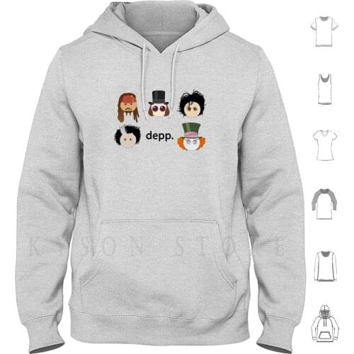 Depp. ( Johnny Depp Characters ) Hoodie Long Sleeve Johnny Depp Depp Potc Pirate Tim Burton Edward Scissorhands
