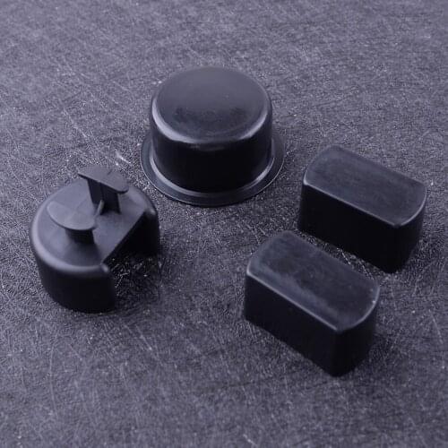 DWCX 4PCS Black ABS Tailgate Hinge Pivot Bushing Insert Fit For Dodge Ram 1500 2500 3500 Ford F-150 F-250 F350 Ranger