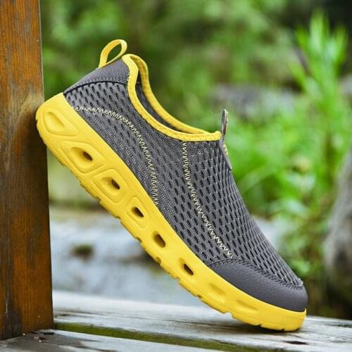 New Unisex Casual Shoes Fashion Mesh Breathable Quick-drying Outdoor Rubber Sole Non-slip Water Shoes Designer Shoes Men