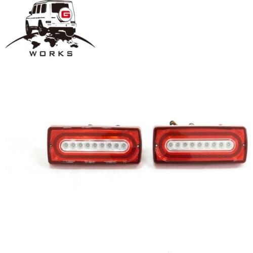 G works tail lights for G Class W463 G63 G65 G500 90-15 LED RED black and (sequential)unfit 16-17