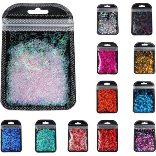 Holographic Mixed Hexagon Shape Nail Glitter Sequins Sparkly Flakes Slices Manicure Body/Eye/Face Glitter