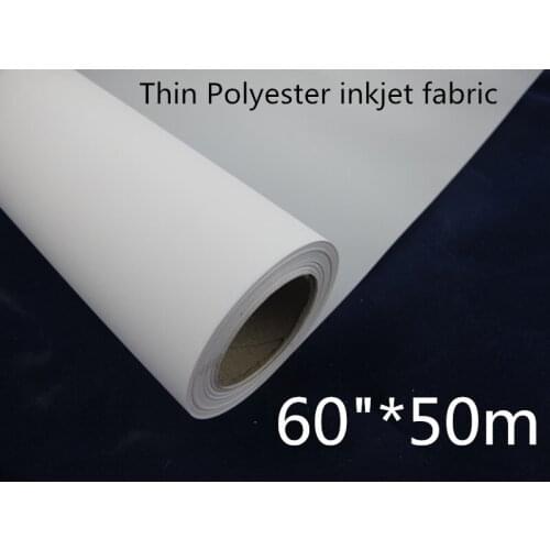 60in Inkjet printing canvas,polyester white canvas 120G for backgroud banner print