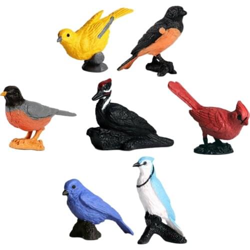 Simulation Birds Model Toy Plastic Animal Miniture Figurine M4134
