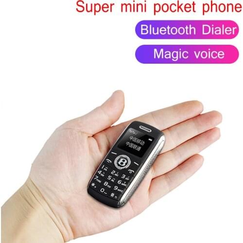Mini Pocket phone bluetooth Dialer Magic voice One key recorder celular cell phone Dual card Dual Standby GSM Russian language