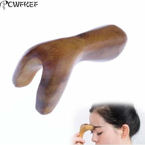 1Pc Facial Nose Gua Sha Scraping Tool Fragrant Wood Gua Sha Tool Body Acupoint Massage Hand Roller SPA Massage Health Tool