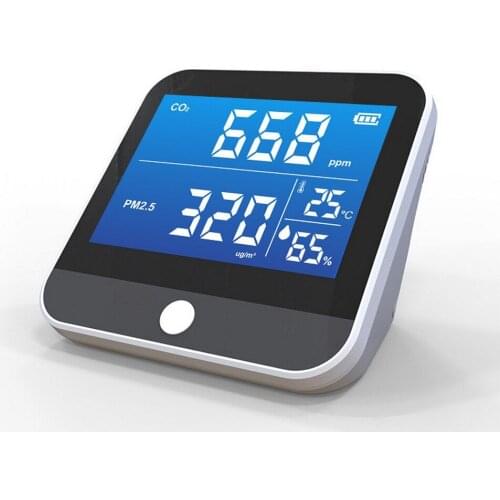 DM306D Air Quality Analyzer Multi-Functi CO2 Meter Detector Digital LCDdisplay PM2.5 Temperature Humidity Infrared NDIR Detector