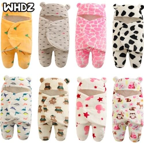 Soft Newborn Baby Wrap Blankets Baby Sleeping Bag Envelope For Newborn Sleepsack 100%Cotton thicken Cocoon for baby 0-9 Months