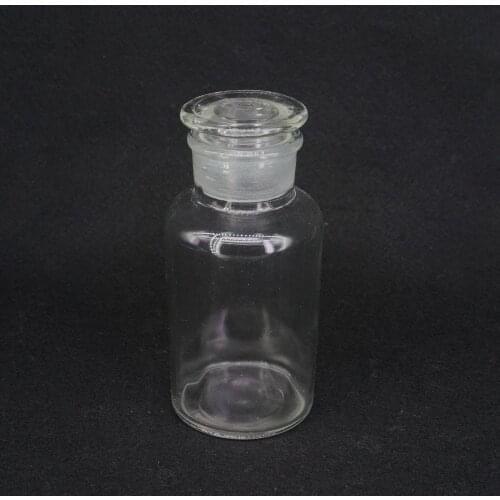 500ml Clear Glass Jar Wide Mouthed Reagent Bottle Chemical Experiment Ware Medicine Bottle