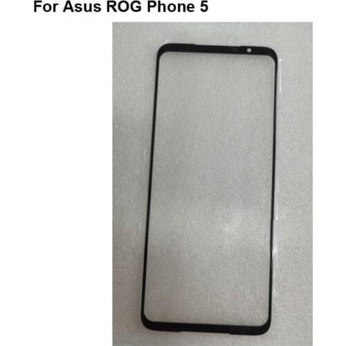 2PCS For ASUS ROG 5 ROG5 Touch Screen Outer LCD Front Panel Screen Glass Lens Cover For Asus ROG Phone 5 Without Flex Cable