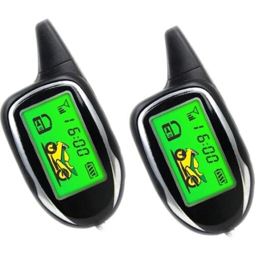 Motorcycle Security Alarm System 2 Way Scooter Remote Engine Start Alarm With 2 LCD Screen Motorbike Anti-theft Vibriation Alarm