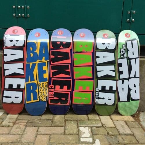 Baker Skateboard 8.0 Inch U-Shaped Skate board 7-Layer Canada Wood Deck Three-layer Dyeing High Quality Skate Board