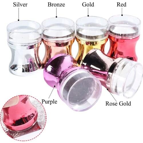 New Design Nail Art Stamper Scraper for Manicure Silicone Head Jelly Nail Stamp Stamping Tools for Polish Transfer Template Kits