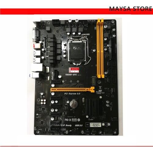 TB250-BTC Mining motherboard DDR4 LGA 1151 32GB USB2.0 USB3.0 B250 Desktop Motherboard