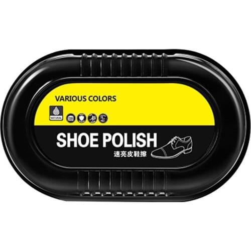 Convenience Sponge Shoe Wax Shoe Shine Sponge Instant Shine for Leather Shoes Boots Durable -B5