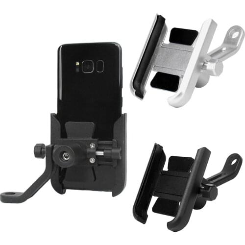 ALL NEW Universal Aluminum Alloy Durable 360 Degree Motorcycle Electric Car Mirror Seat Phone Holder Bracket