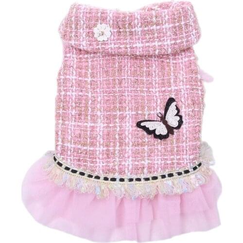 Princess Dog Cat Winter Dress Coat Jacket Pet Puppy Hoodie Warm Clothes Apperal 6 SIzes 2 Colours