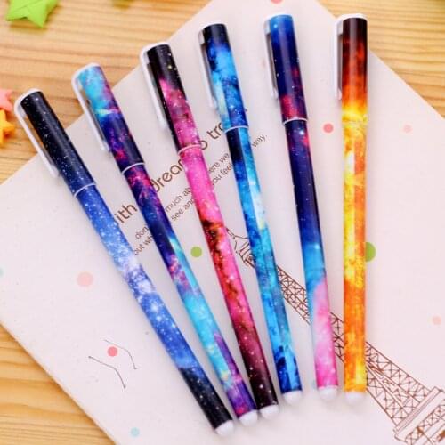 1 Pcs Creative Cartoon Starry Sky Series Fashion Gel Pen Black Ink Personalized Office School Tool Supplies for Writing Tool Pen