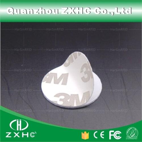 10pcs) Round Shape 25mm NFC Sticker Tag Ntag216 888 Bytes Plastic PVC Adhesive Coin Cards Used For All NFC Phone