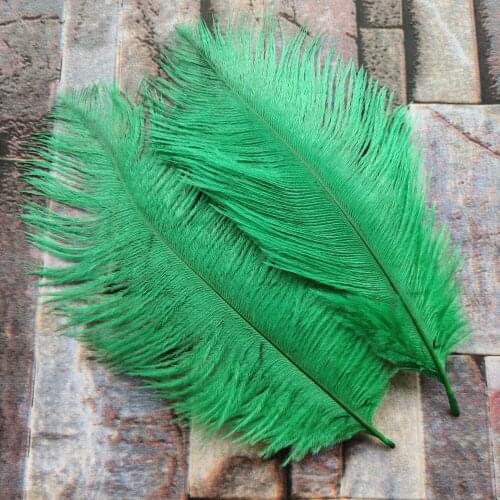 10pcs Grass green ostrich feathers High Quality 6-8 inches/15-20 cm Christmas Birthday Wedding Party DIY Decorations Plumage