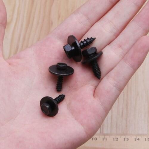 10PCS Universal Hex Screws Self Tapping Tapper Screw for Various Car Vehicle Kit