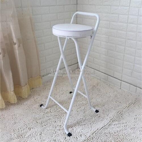 21%New European High Stool Bar Stool Bar Stool Folding Fishing Stool Thickening High Chair