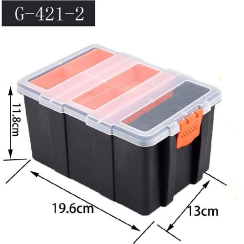 4Pc/set Tool Case Components box Plastic Parts Combined Transparent Screw Containers Storage Case Hardware accessories tool box