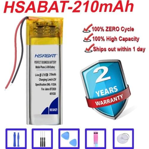 Top Brand 100% New 401030 70868-01, 73366-01, PA-PL002 Battery for Jabra BT2010, BT2020, BT250V, BT4010, BT500V, VH110 in stock