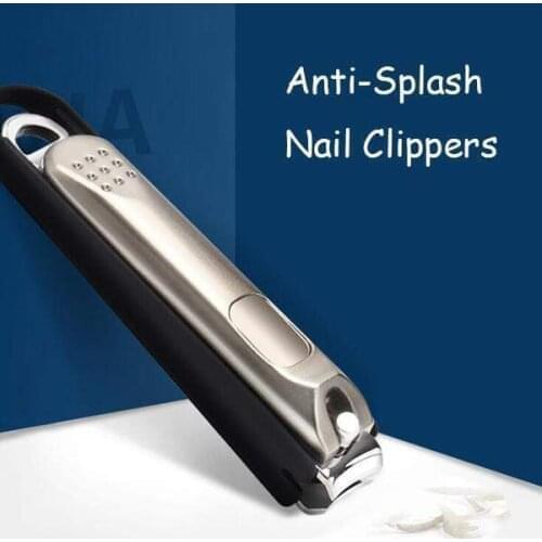 Anti-Splash Nail Clippers Manicure Accessories Portable Anti-slip Stainless Steel