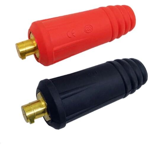 2Pcs DKJ 10-25 Quick Fitting Cable Connector-Plug Welding Cable Panel Socket Europe Style Welding Machine Quick Fitting Connecto
