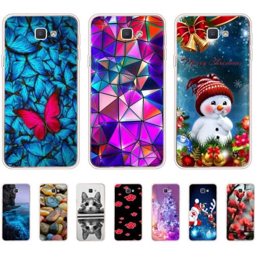 Phone Case For Samsung Galaxy J7 Prime protective Case Cover bumper funda For Samsung J7 Prime On7 2016 5.5"inch flower