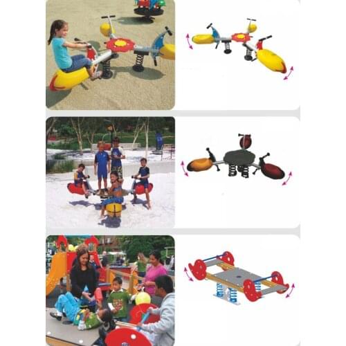 Kiddie seesaw spring rider park equipment YLW-SR20191137