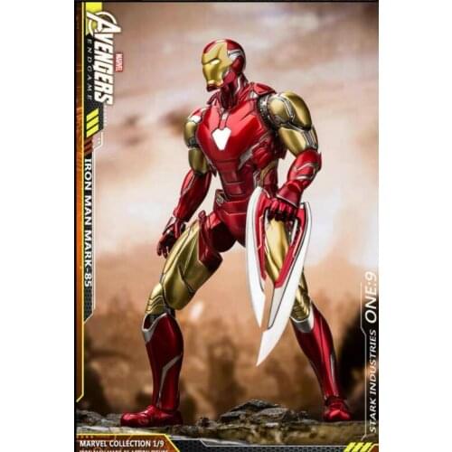 High Quality Original Marvel Ironman MK85 Avengers Iron Man Articulated 1/9 Action Figures Toys