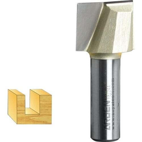 Woodworking Tool Bottom Cleaning Arden Router Bit - 1/4*1 - 1/4" Shank - Arden A0112114