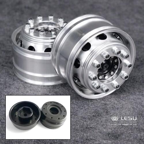 LESU Type A Metal Hub of Powered Front Wheel for RC Tractor Truck 1/14 DIY Tamiya Model Car Parts TH02476 Wide Type