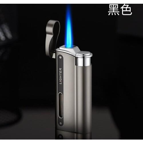 Metal Windproof Jet Flame Cigarette Lighter Inflatable Gas Butane Torch Cigar Lighter Smoking Accessories Mini Pocket Lighter