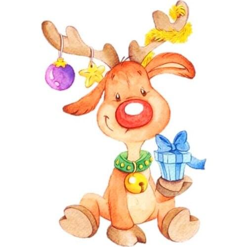 Lovely Gift Box Bell Elk Metal Cutting Dies Christmas Doll Stencil for Craft DIY Scrapbooking Decorative