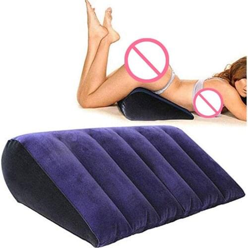 Magic Fun Triangle Pillow Sex Toys Love Posture Tool Pillow Inflatable Sex Pillow Porn Adult Game Couple Masturbation Toy