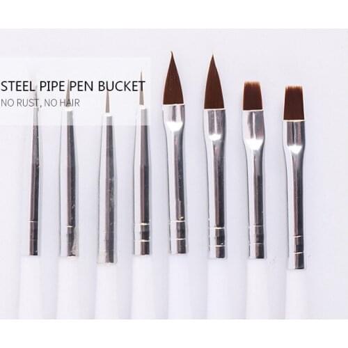 8pcs Zebra Pattern Nail Pen Set Painted Pen Flower Carving Flower Drawing Line Nail Tool Brushes White Painting Tools Nail Art