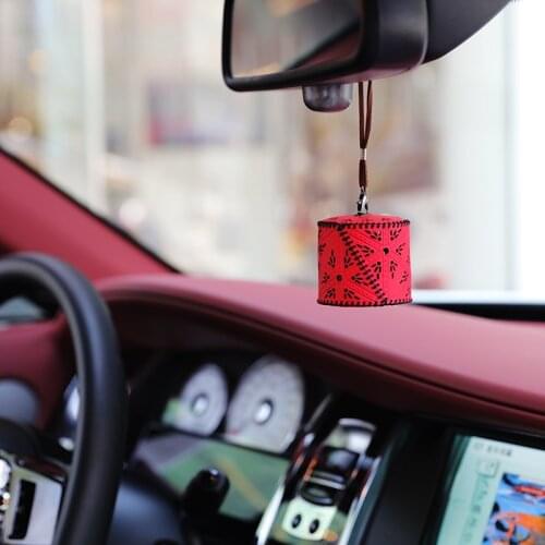 Car Rear View Mirror Pendant Hanging Perfume Car Air Freshener Bag Bamboo Charcoal Activated Carbon Odor Deodorant Decoration