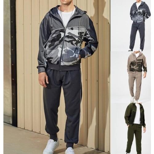 Casual Sports Suit Soft Two Piece Set Elastic Waist Hooded Jogging Tracksuit Sweatshirt Suit for Winter