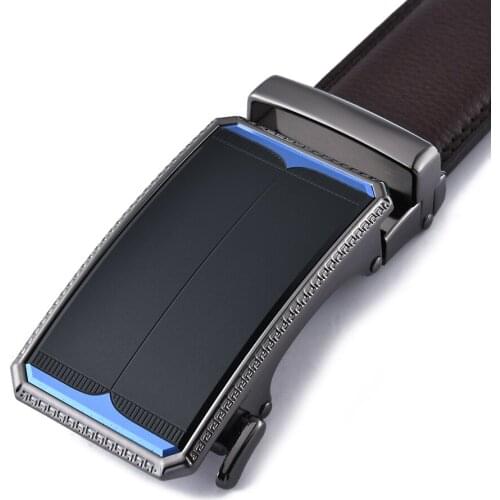 Fashion Automatic Buckle Mens Leather Male Belt Classy Touser Belt for Men Top Quality Designer Luxury Accessories 130cm Big