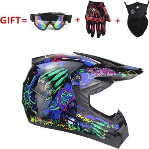 Motocross Helmet Motorcycle Light Bike Cap Off-Road Helmet Men Cascos Para Moto Mountain Helmet Cycling Equipment Kids Cap 225